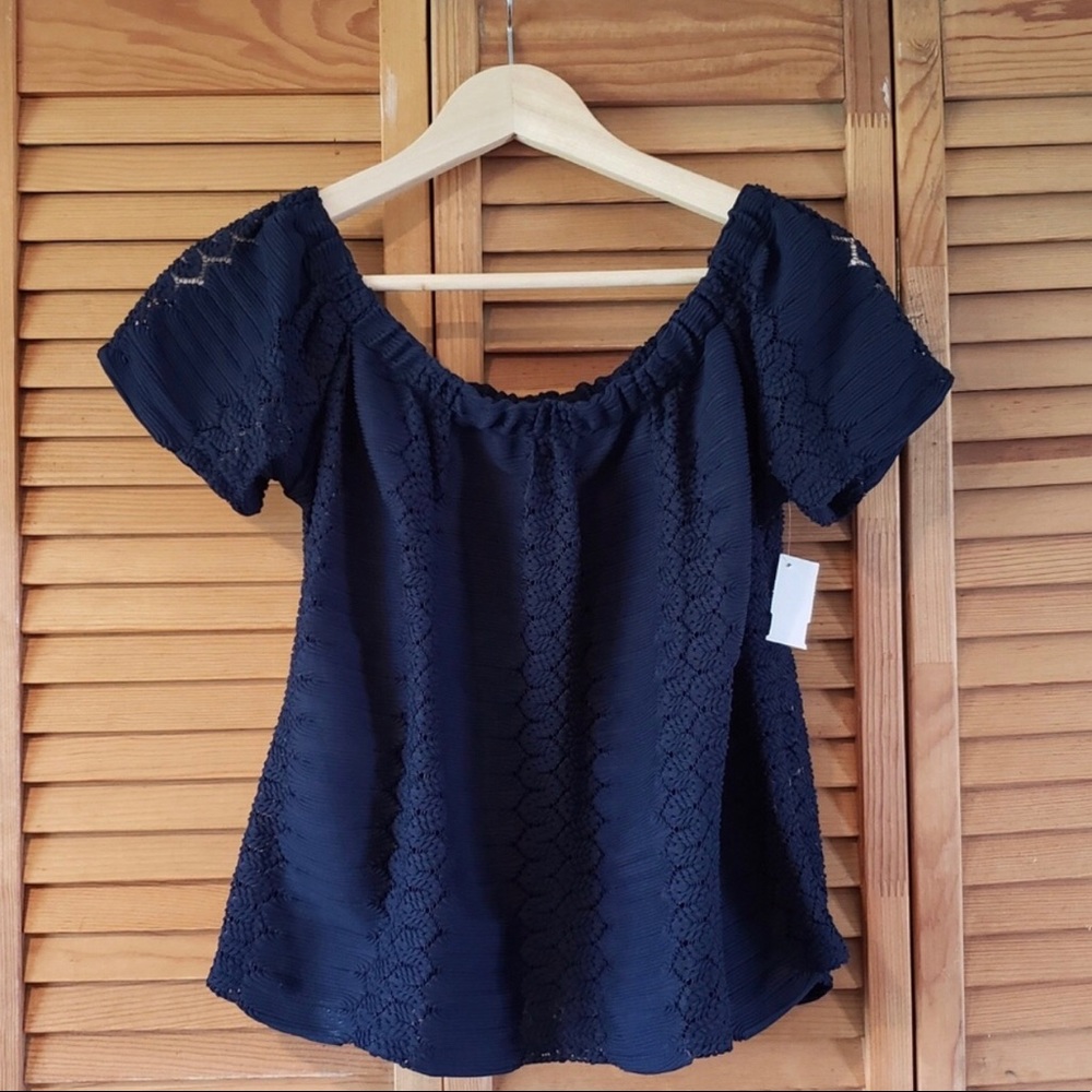 Crochet off the shoulder blouse